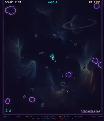 Nova Asteroids gameplay
