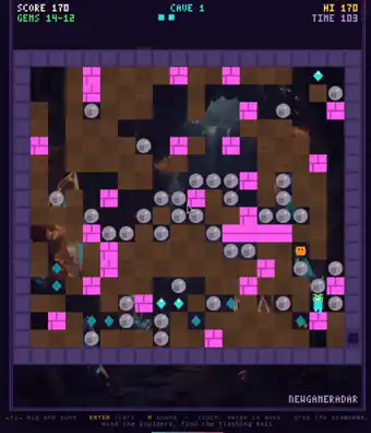 Neon Caves gameplay