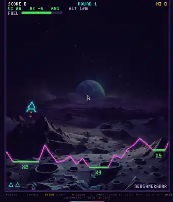 Neon Lander gameplay
