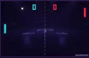 Neon Pong gameplay