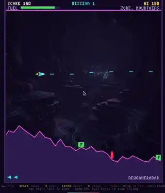 Neon Scramble gameplay