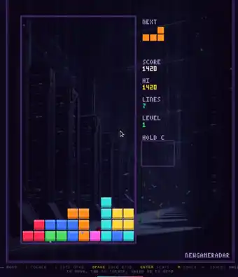 Neon Stacker gameplay